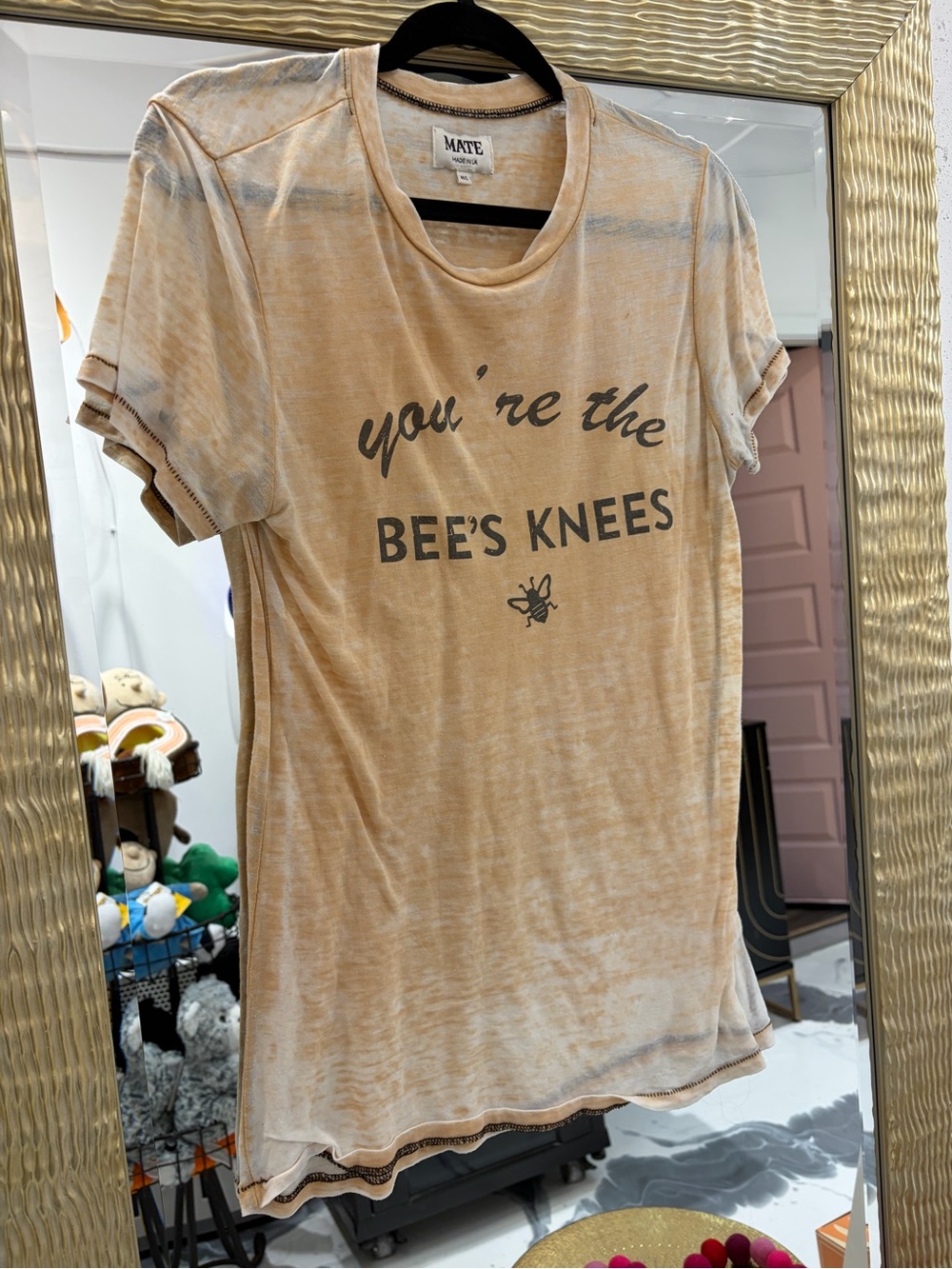MATE the Label Tan Bee's Knees Graphic Short Sleeve Tee